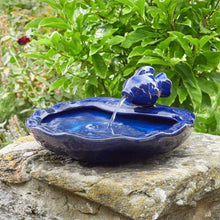 Load image into Gallery viewer, Ceramic Fish  - Solar Powered Water Feature Fountain - No Mains required
