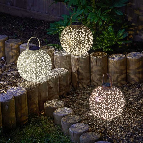 Damasque Damasquette  - Bronze - Solar light - 18 cm Diameter  Smart Solar