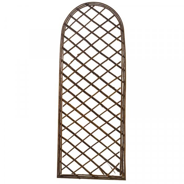1.2m x 0.45m Heavy Duty Framed Willow Trellis Round