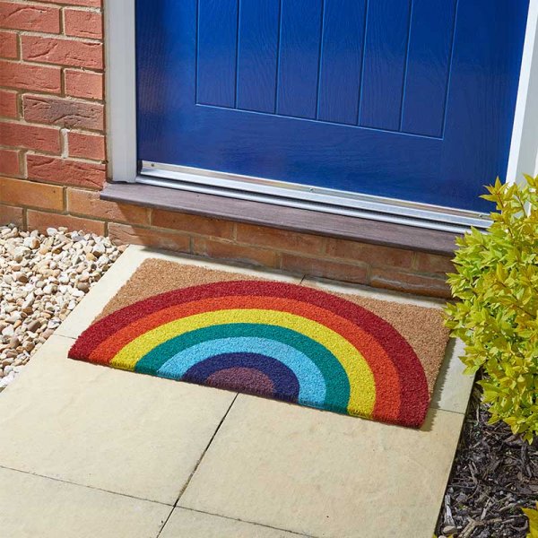 Rainbow Decoir Mat 75x45cm - Patterned doormat