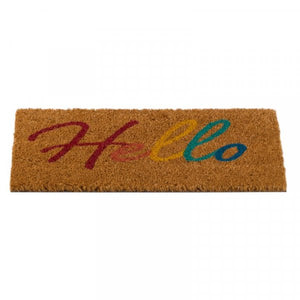 Hello - Colour 53x23cm - Coir Mat - Doormat insert