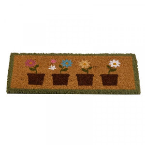 Flower pot pattern - Lots Of Pots 53x23cm - Coir Mat - Doormat insert (INSERT)