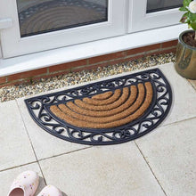 Load image into Gallery viewer, Muck Off! Combi Scraper - Half Moon 75x45cm Coir and Rubber - Doormat - With Excellent scraping surface
