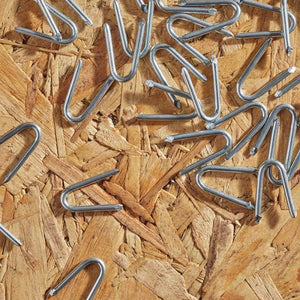 100 x Fence Staple 'U' 25mm Galvanised Staples 100 pack