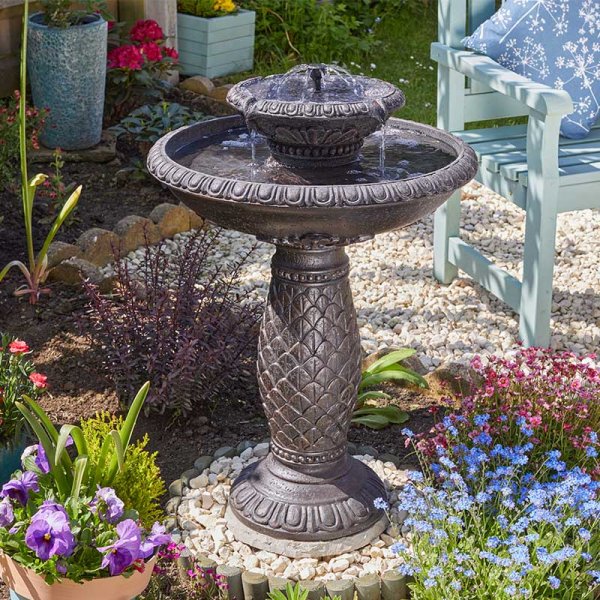 Versailles Fountain -  Solar Powered Water Feature Fountain - No Mains required