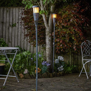 Tiki Style Flaming Torch - Slate 1.5m Tall