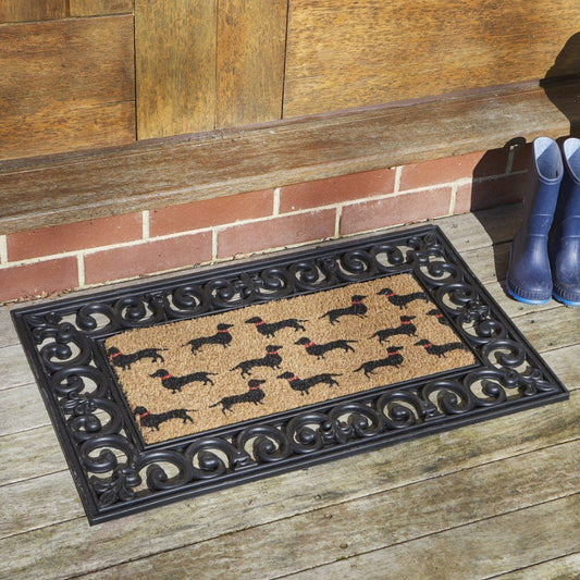 Dachshund Sausage Dogs! Decoir Mat 53x23cm - Coir Mat - Doormat insert (INSERT ONLY)