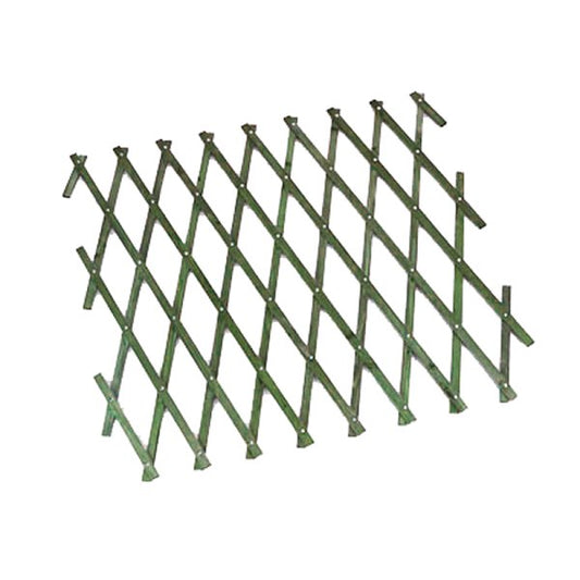 0.9m x 1.8m Green Expanding Heavy Duty Wooden Trellis plant support