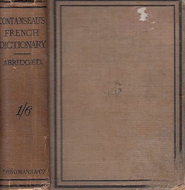 A Pocket Dictionary of the French and English Languages [Hardcover] Leon Contanseau