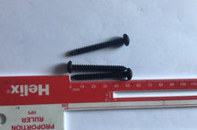 Load image into Gallery viewer, Pack of 3 - Phillips (Cross) Self Tapping Pan Head Screws - Black Stainless Steel 5.5mm x 50mm long
