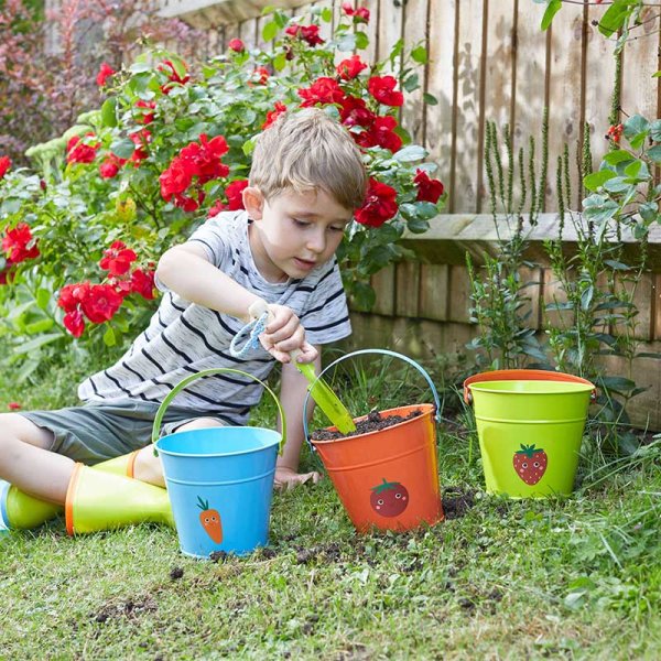 Multicolour Gardening Buckets - Kids Tool Sets - Briers, Smart Garden - Various Options 3 colours to choose from