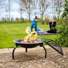 Load image into Gallery viewer, Portable Firepit- Outdoor heating - Transportable - Havana - Smart Garden - H41cm x W54cm x D54cm - Log wood burner
