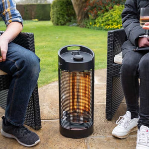 Grande Mojo Rotating Heater - 600w 1200w - H56cm x W23cm x D23cm.Table & Floor outdoor electrical heater