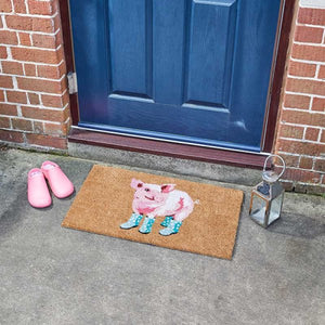 Pig in Wellies Decoir Mat 75x45cm  - Doormat