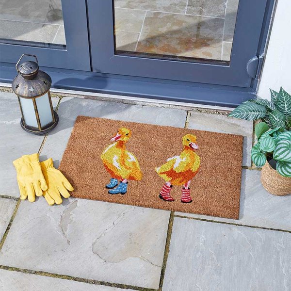 Ducks in Wellies Decoir Mat 75x45cm  - Doormat
