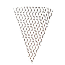 Load image into Gallery viewer, 2 pack 0.9m x 1.8m Expanding Heavy Duty Wooden Fan Trellis plant support. Options; Slate Grey, Green, Tan Brown and Willow (2 Pack Fan trellis)
