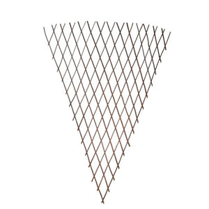 2 pack 0.9m x 1.8m Expanding Heavy Duty Wooden Fan Trellis plant support. Options; Slate Grey, Green, Tan Brown and Willow (2 Pack Fan trellis)