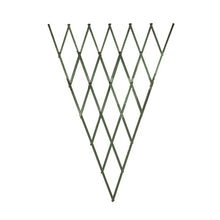 Load image into Gallery viewer, 2 pack 0.9m x 1.8m Expanding Heavy Duty Wooden Fan Trellis plant support. Options; Slate Grey, Green, Tan Brown and Willow (2 Pack Fan trellis)
