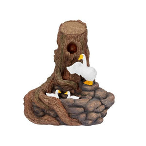 Feather Falls  - Hybrid Power - Solar Powered (with battery back-up)  Water Feature Fountain