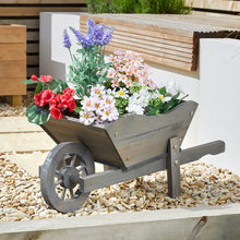 Load image into Gallery viewer, Woodland Wheelbarrow Wooden  Planter - Garden Ornament - Smart Garden Products - Medium or XL Original and Slate colours
