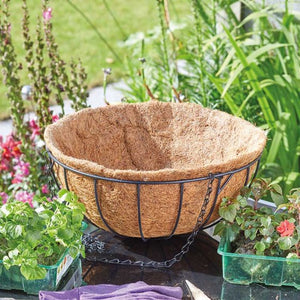 12" (30cm) Hanging Basket coir, Coco Coconut Liner Smart Garden