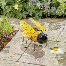 Load image into Gallery viewer, Buzzy Bee Solar Silhouette Light – Freestanding Garden Ornament
