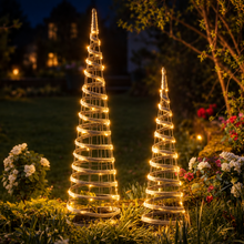 Load image into Gallery viewer, Quick fairy light tree - Add lights to Smart Garden Faux Rattan Obelisk Plant Support 90cm or 120cm
