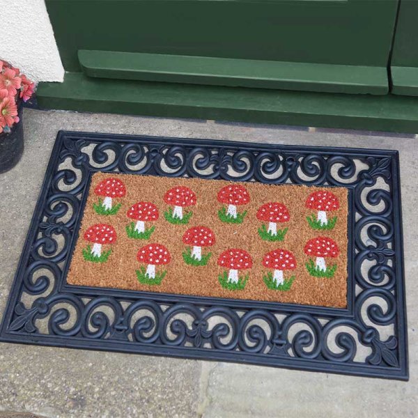 Shrooms! Decoir Insert Mat 23x53cm Door Mat Decor