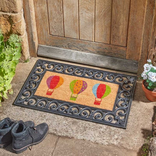 Balloons Decoir Insert Mat 23x53cm Door Mat Decor hot air balloon