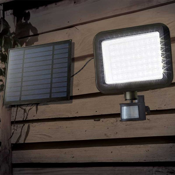 PIR Millennium 1000L Floodlight - Motion Sensor - Solar Charged -  Security Light. -15 x 12 cm