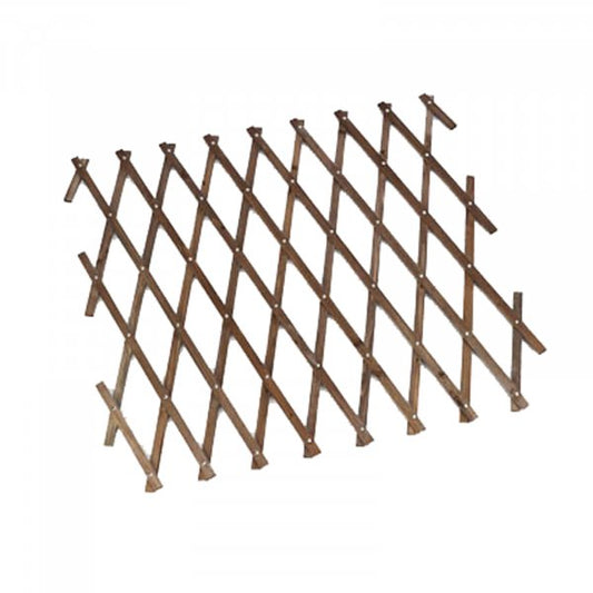0.9m x 1.8m Tan Brown Heavy Duty Expanding Wooden Trellis – Plant Support