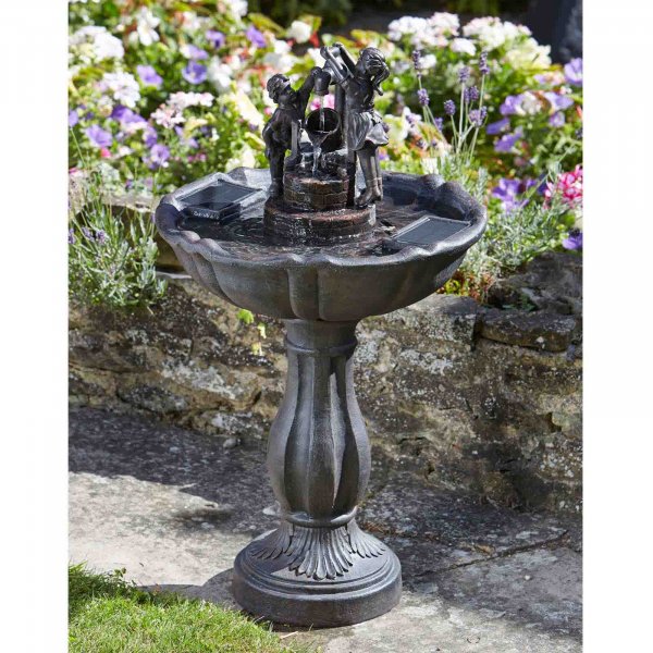 Tipping Pail Fountain - Solar Powered Water Fountain - No Mains required - Water Feature