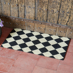 Black & White Decoir Mat 75x45cm - Patterned doormat  Décor