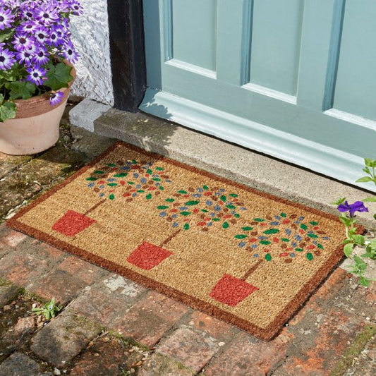 Bay Trees Decoir Mat 75x45cm - Patterned doormat  Décor Welcome Doormat