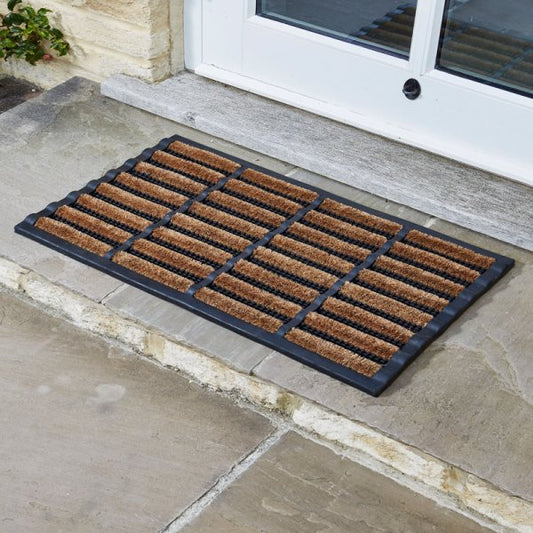 Muck Off! Combi - 40 x 60cm - Rubber and Coir combination - dirt removing Welcome Doormat
