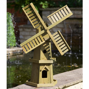 Giant Wooden Windmill - Smart Garden - Garden feature 55cmH x 28cmx28cm W