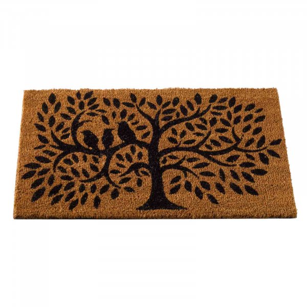 Dickie Birds Decoir Mat 75x45cm - Patterned doormat - Bird's in tree silhouette