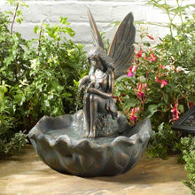 Load image into Gallery viewer, Fairy Leaf Fountain - Solar Powered Water Feature - 45 x 34 cm Diameter
