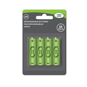 1.2V AA Ni-MH 600mAh Rechargeable Battery 4 pack standard size