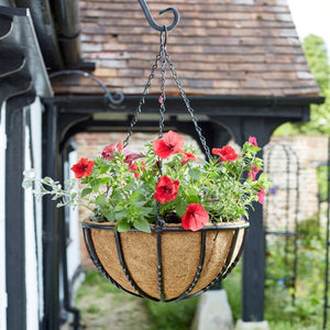 Flower Baskets -Select From: Classic, Saxon & Forge Metal Flower Baskets. Hanging, freestanding or wall mounted