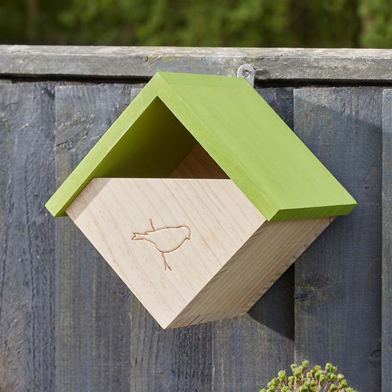 Robins Nest Box, FSC1 24x24x16cm Hand-made, quality bird boxes ...
