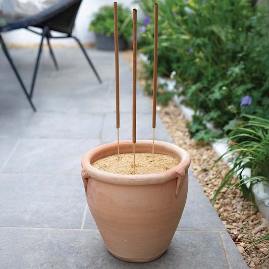 Citronella Incense Sticks | 12 Pack | 40cm | Up to 25 Hour Burn | Outdoor Garden & Patio