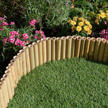 Load image into Gallery viewer, Bamboo Decorative Flexible Border Edging 1m x 15cm or 30cm tall options
