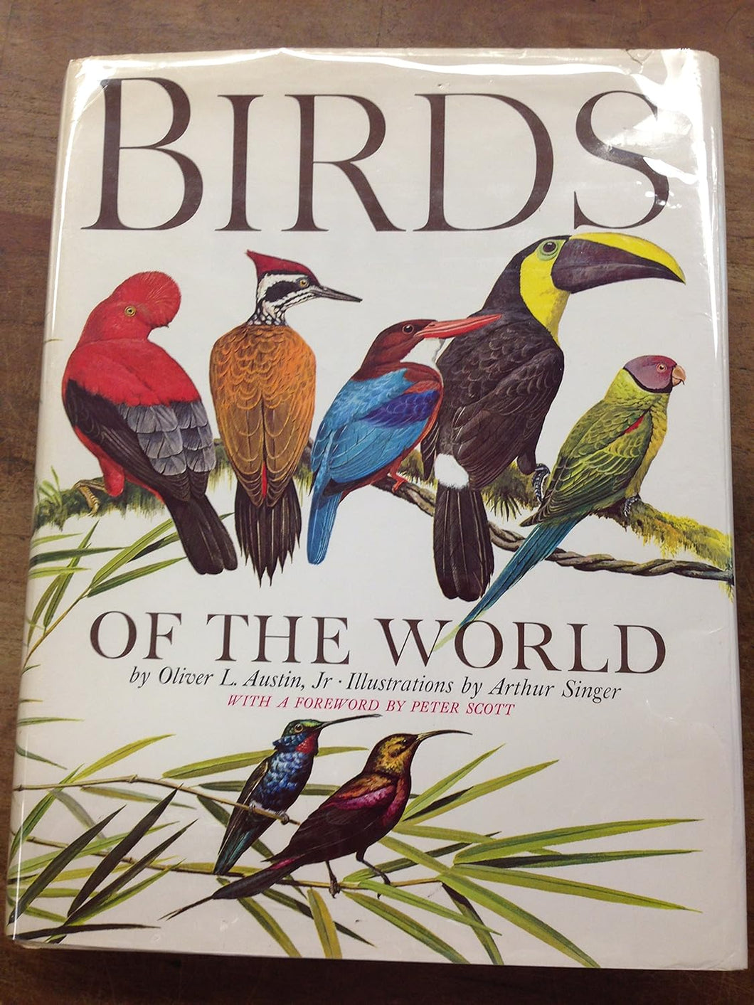 Birds of the world. A survey of the twenty-seven orders and one hundred and fifty-five families. Hardcover Arthur Singer. Herbert S. Zim. Oliver Luther Austin. Herbert Spencer