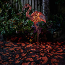 Load image into Gallery viewer, Solar Silhouette Flamingo - Smart Solar light
