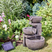 Load image into Gallery viewer, Genoa Cascade - Solar Powered Water Feature Fountain - No Mains required
