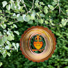 Load image into Gallery viewer, Owl Spinner- Hanging spinning ornament
