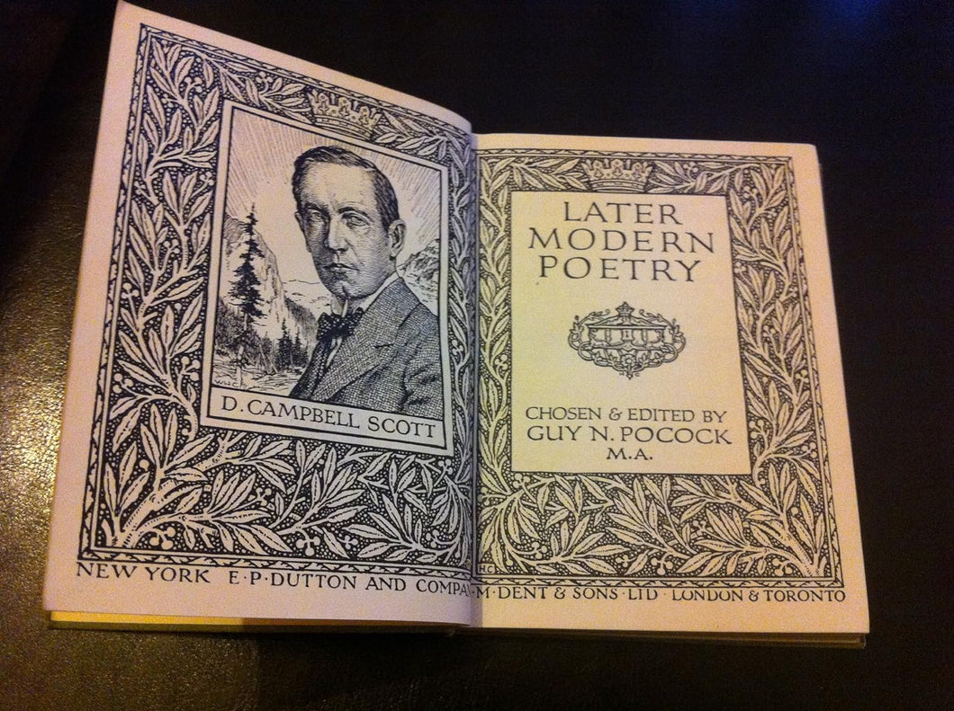 Later Modern Poetry - POCOCK; Guy N