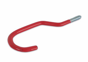 Red PVC Covered Elephant Hook - Large PVC covered heavy duty multipurpose (tool) hook 160mm