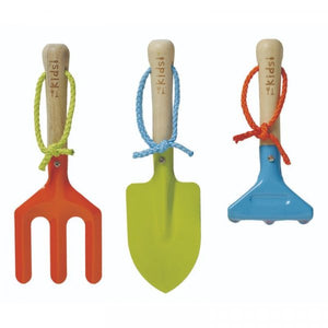 Children's Gardening Kit - Includes - Wheelbarrow, Watering Can, Tool Belt and Dust Pan with Brush - Kids gardening package